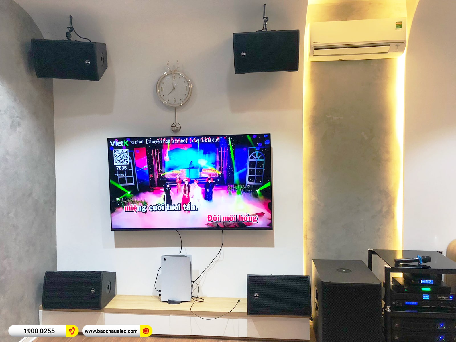 Lắp đặt d&agrave;n karaoke RCF hơn 210tr cho anh C&ocirc;ng tại H&agrave; Nội (RCF CMAX 4110, JBL V8, JBL VX8, 705AS MK3, VM300,&hellip;)
