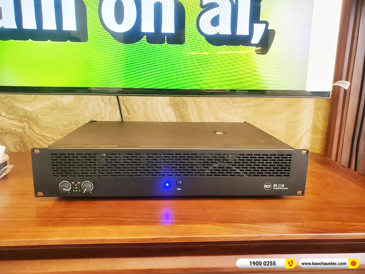 Lắp đặt dàn karaoke RCF hơn 200tr cho anh Cương tại Hà Nội (RCF C5212-94, IPS 2.5K, IPS 5.0K, PRX418S,…)
