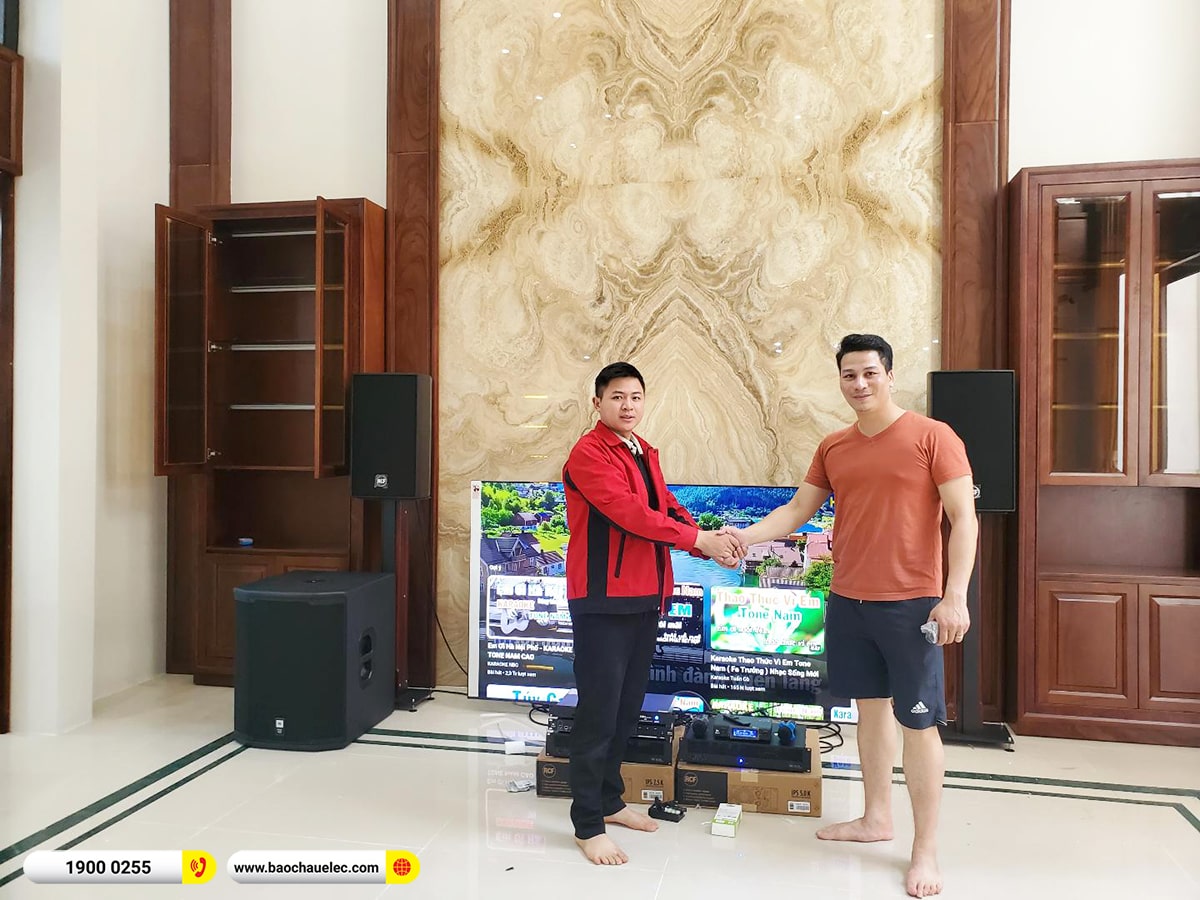 Lắp đặt d&agrave;n karaoke RCF hơn 200tr cho anh Cương tại H&agrave; Nội (RCF C5212-94, IPS 2.5K, IPS 5.0K, PRX418S,&hellip;)