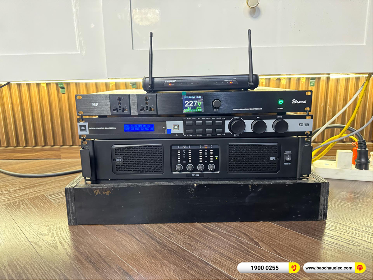 Lắp đặt d&agrave;n karaoke RCF hơn 186tr cho anh Diệp tại H&agrave; Nội