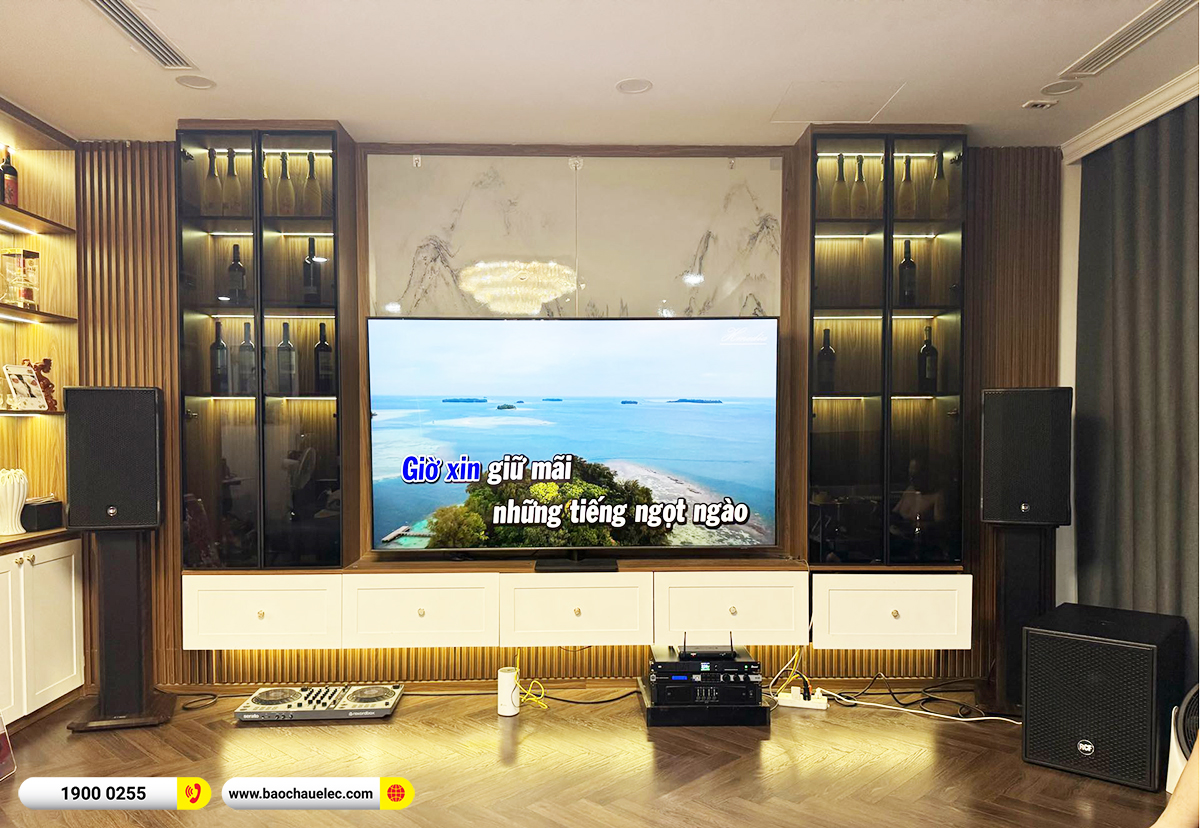 Lắp đặt d&agrave;n karaoke RCF hơn 186tr cho anh Diệp tại H&agrave; Nội