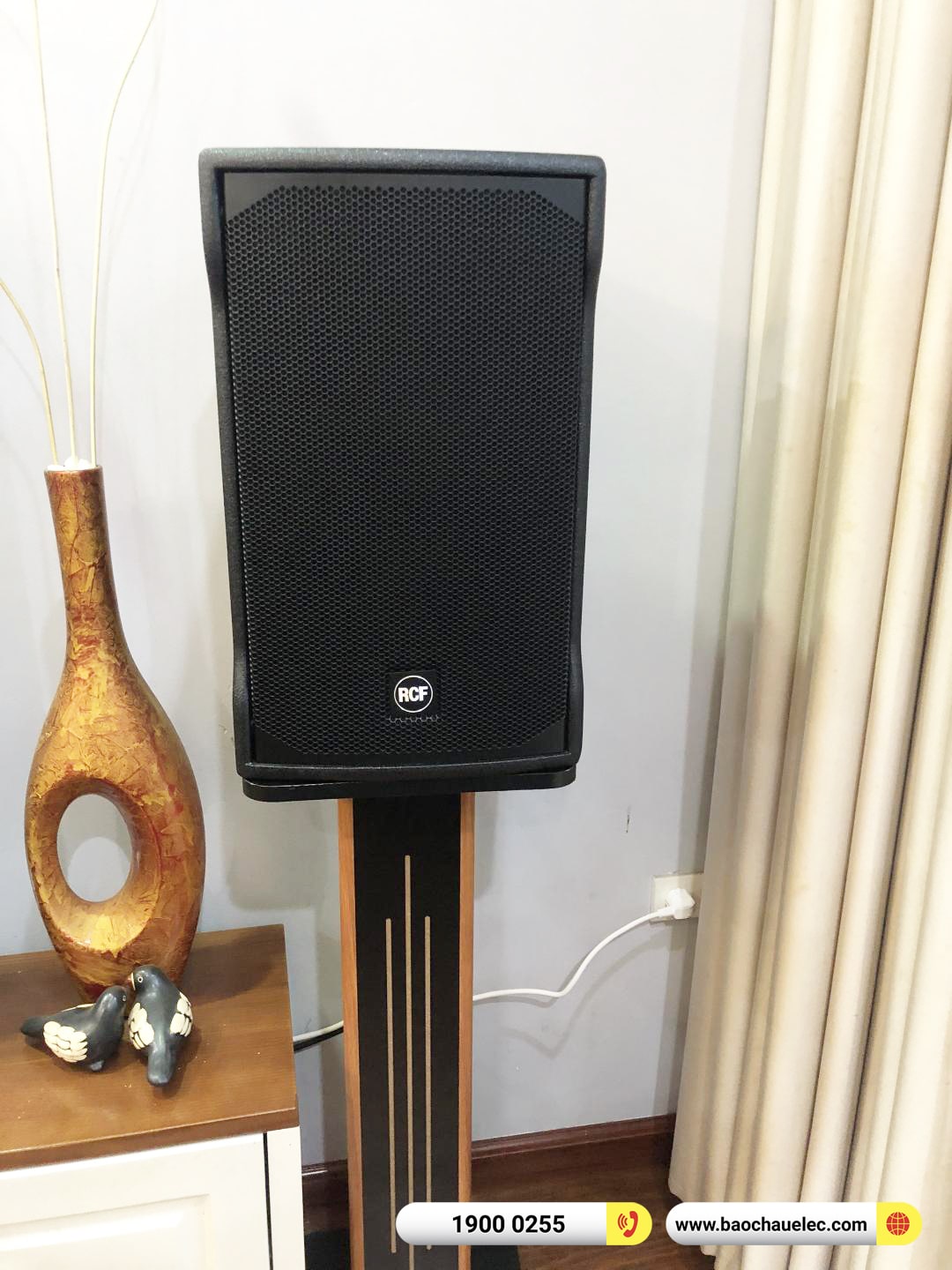 Lắp đặt d&agrave;n karaoke RCF hơn 71tr cho anh Dũng tại H&agrave; Nội (RCF EMAX 3110 MK2, JBL V6, JBl VX8, A120P, VM300)