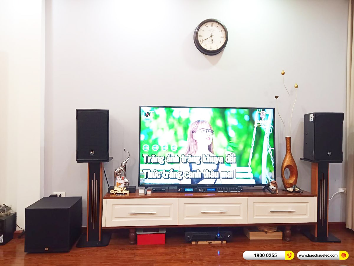 Lắp đặt d&agrave;n karaoke RCF hơn 71tr cho anh Dũng tại H&agrave; Nội (RCF EMAX 3110 MK2, JBL V6, JBl VX8, A120P, VM300)
