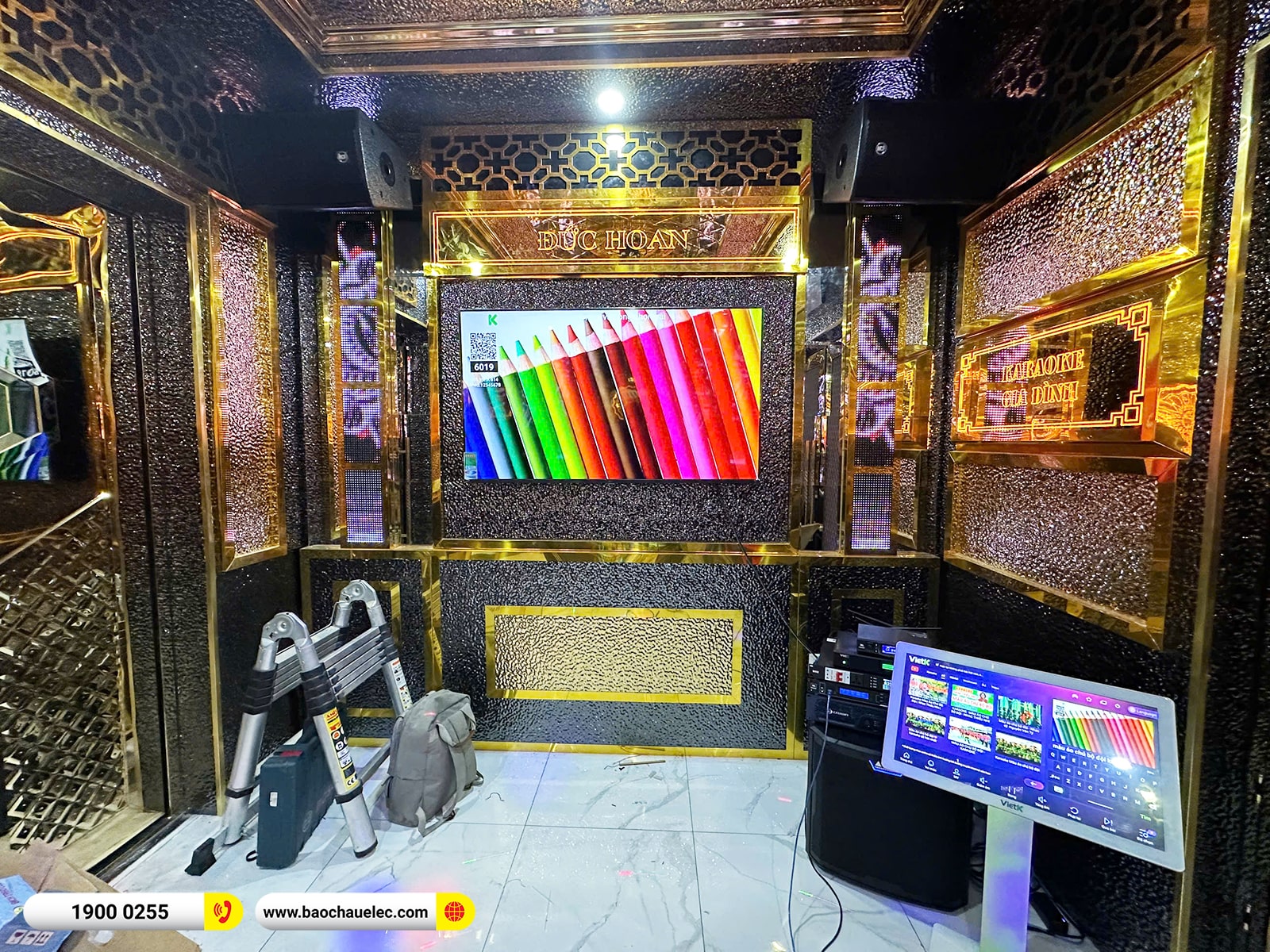 Lắp đặt d&agrave;n karaoke RCF hơn 112tr cho anh Hoan tại H&agrave; Nội 