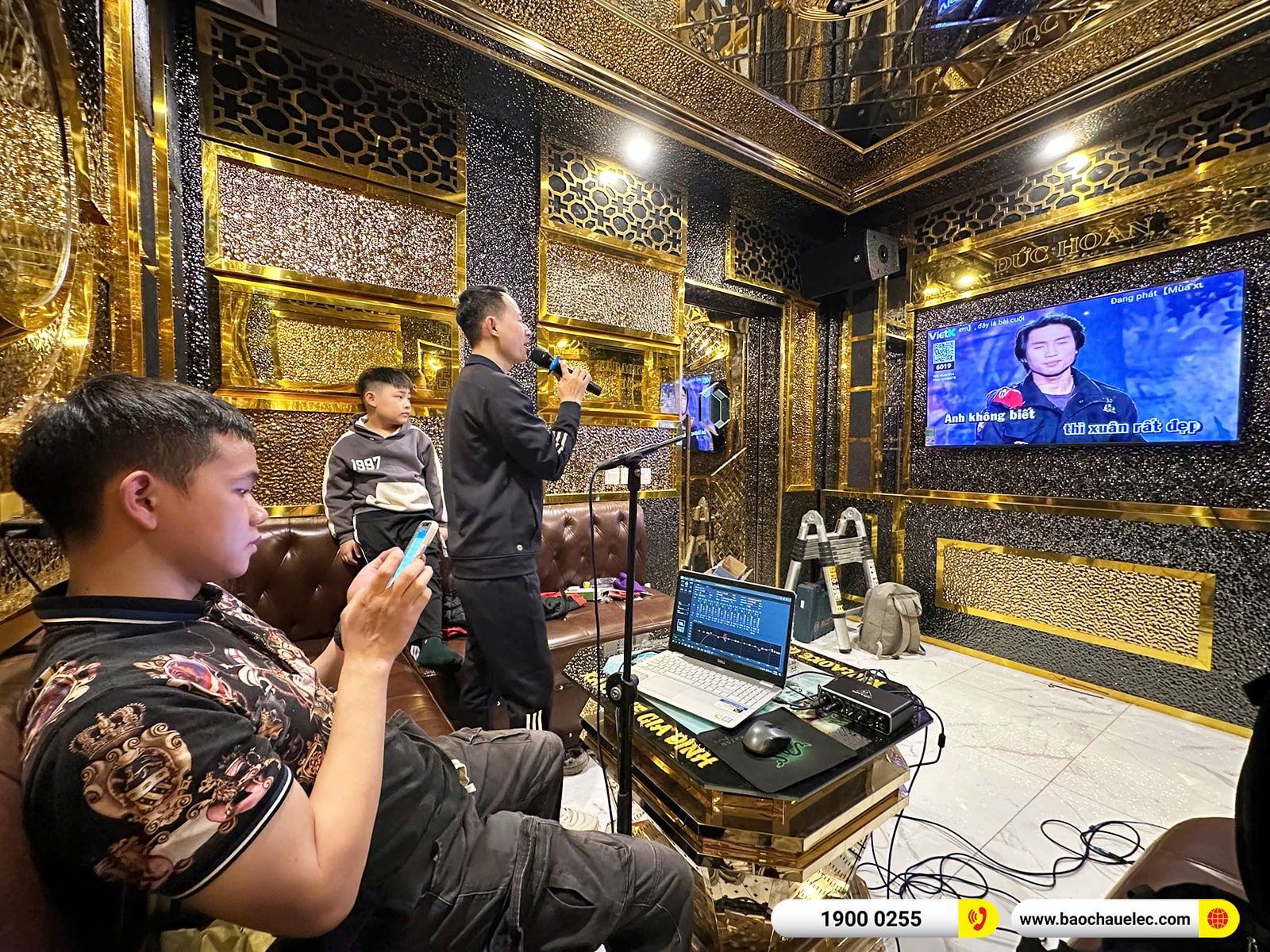Lắp đặt d&agrave;n karaoke RCF hơn 112tr cho anh Hoan tại H&agrave; Nội 