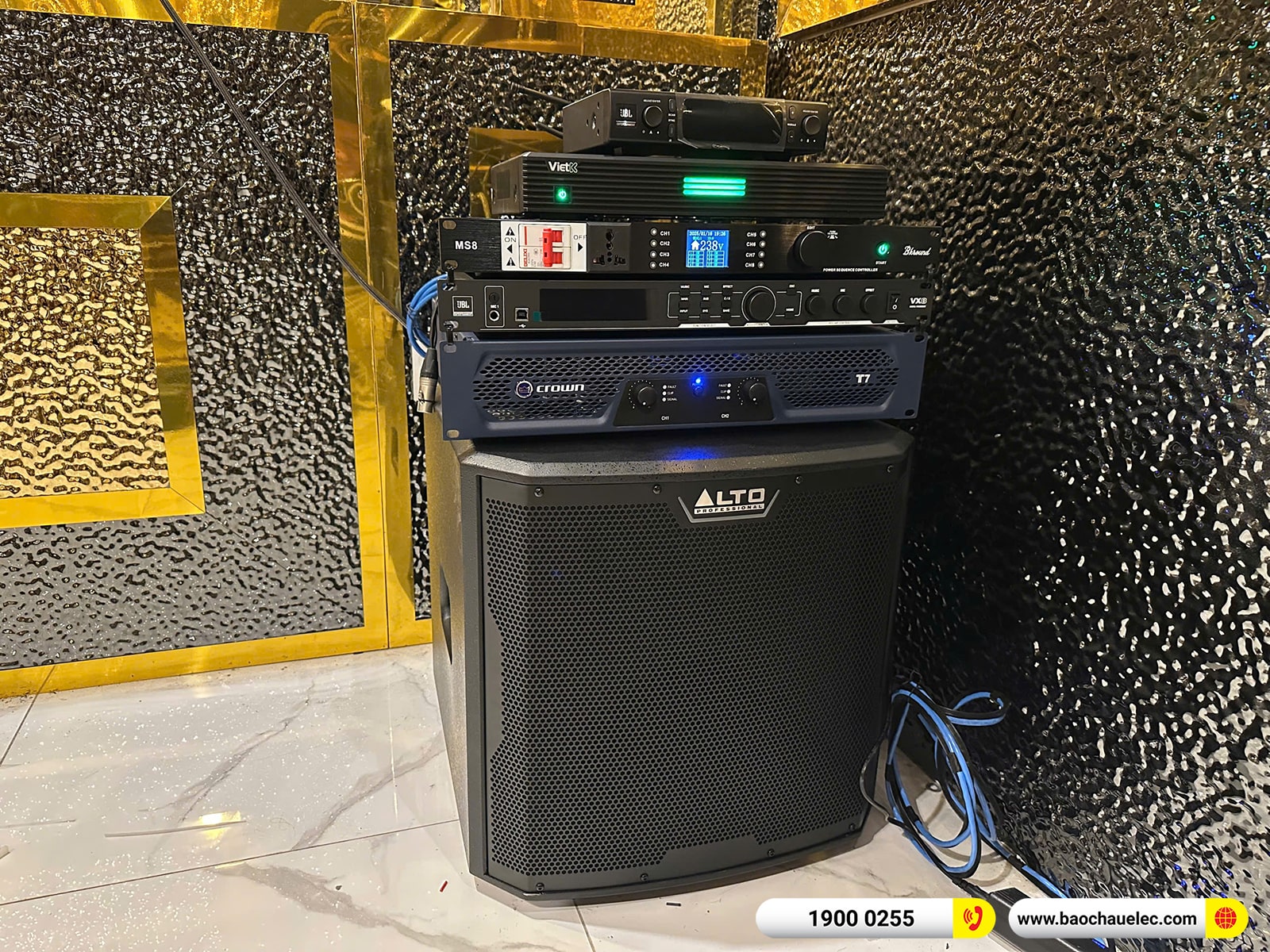 Lắp đặt d&agrave;n karaoke RCF hơn 112tr cho anh Hoan tại H&agrave; Nội 