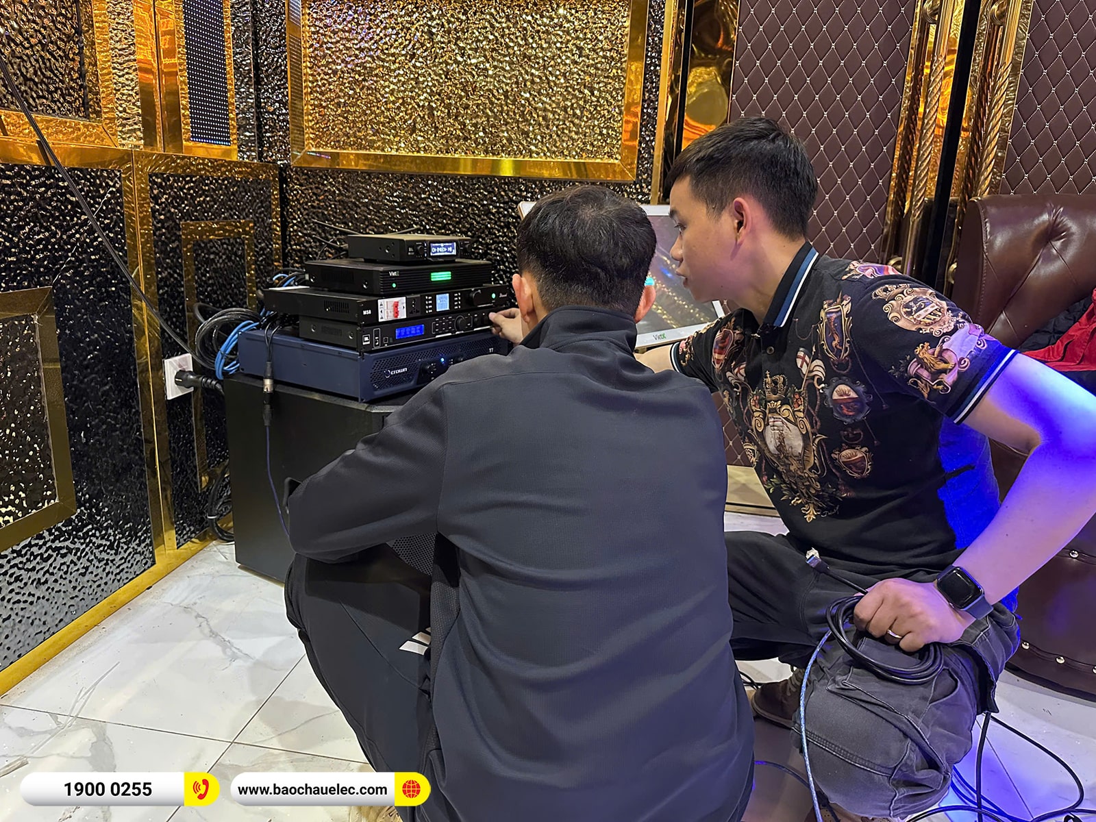 Lắp đặt d&agrave;n karaoke RCF hơn 112tr cho anh Hoan tại H&agrave; Nội 