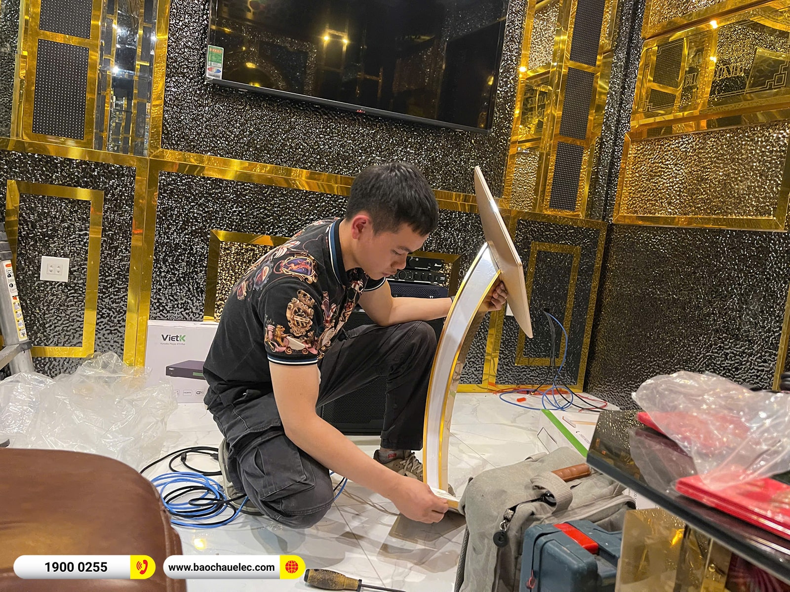 Lắp đặt d&agrave;n karaoke RCF hơn 112tr cho anh Hoan tại H&agrave; Nội 