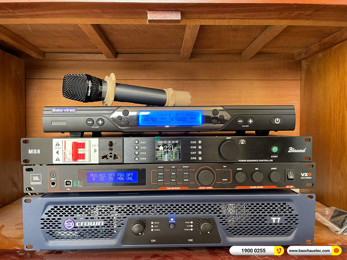 Lắp đặt d&agrave;n karaoke RCF hơn 100tr cho anh Ho&agrave;ng tại Đồng Nai 