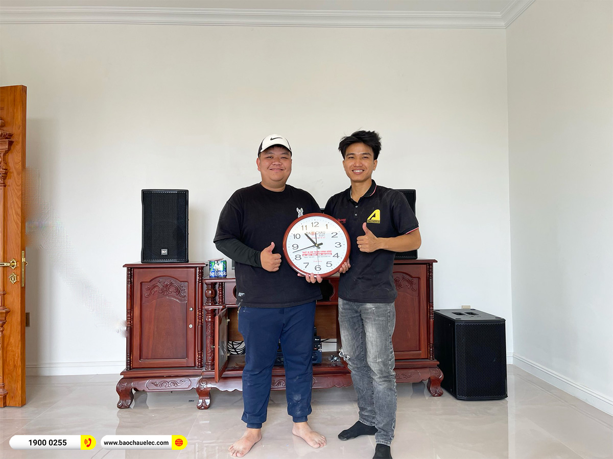 Lắp đặt d&agrave;n karaoke RCF hơn 100tr cho anh Ho&agrave;ng tại Đồng Nai 