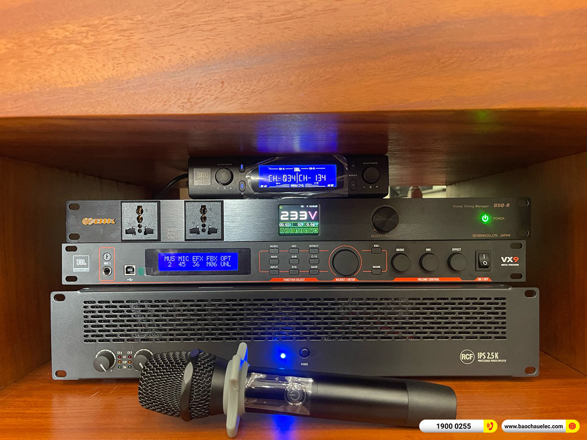 Lắp đặt d&agrave;n karaoke RCF hơn 150tr cho anh Long tại Đồng Nai 