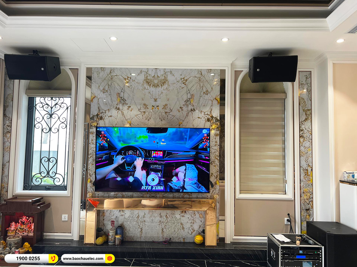 Lắp đặt d&agrave;n karaoke RCF hơn 130tr cho anh Long tại H&agrave; Nội 