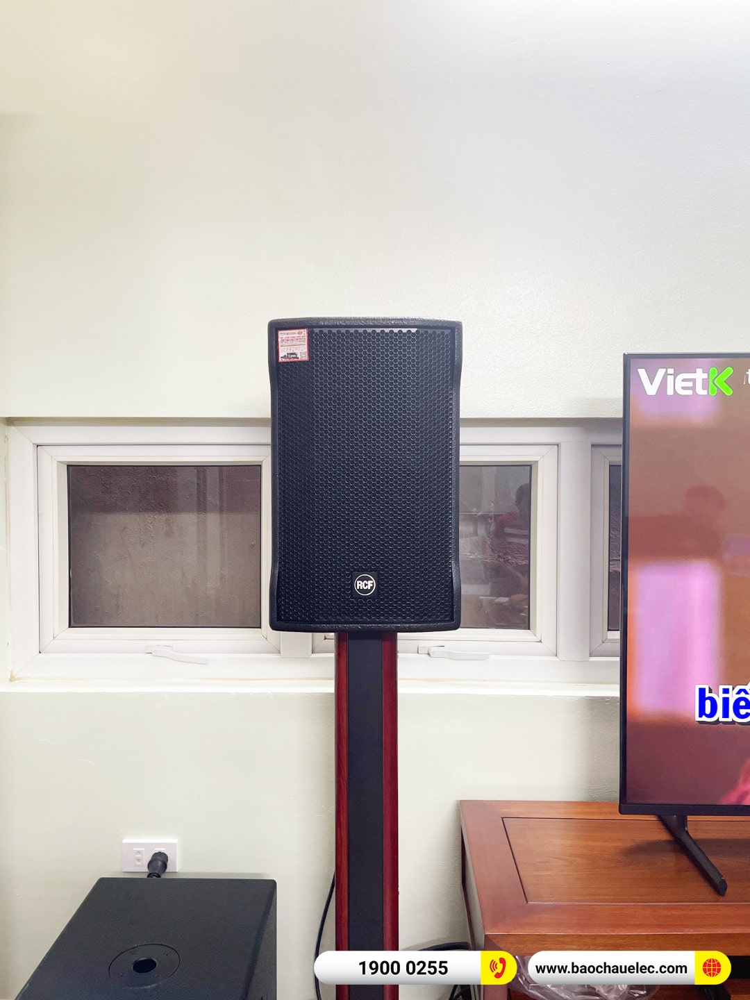 Lắp đặt d&agrave;n karaoke RCF hơn 141tr cho anh Nam tại H&agrave; Nội (RCF CMAX 4110, JBL V6, K9900II Luxury, 702AS II, WB-5000S,&hellip;)