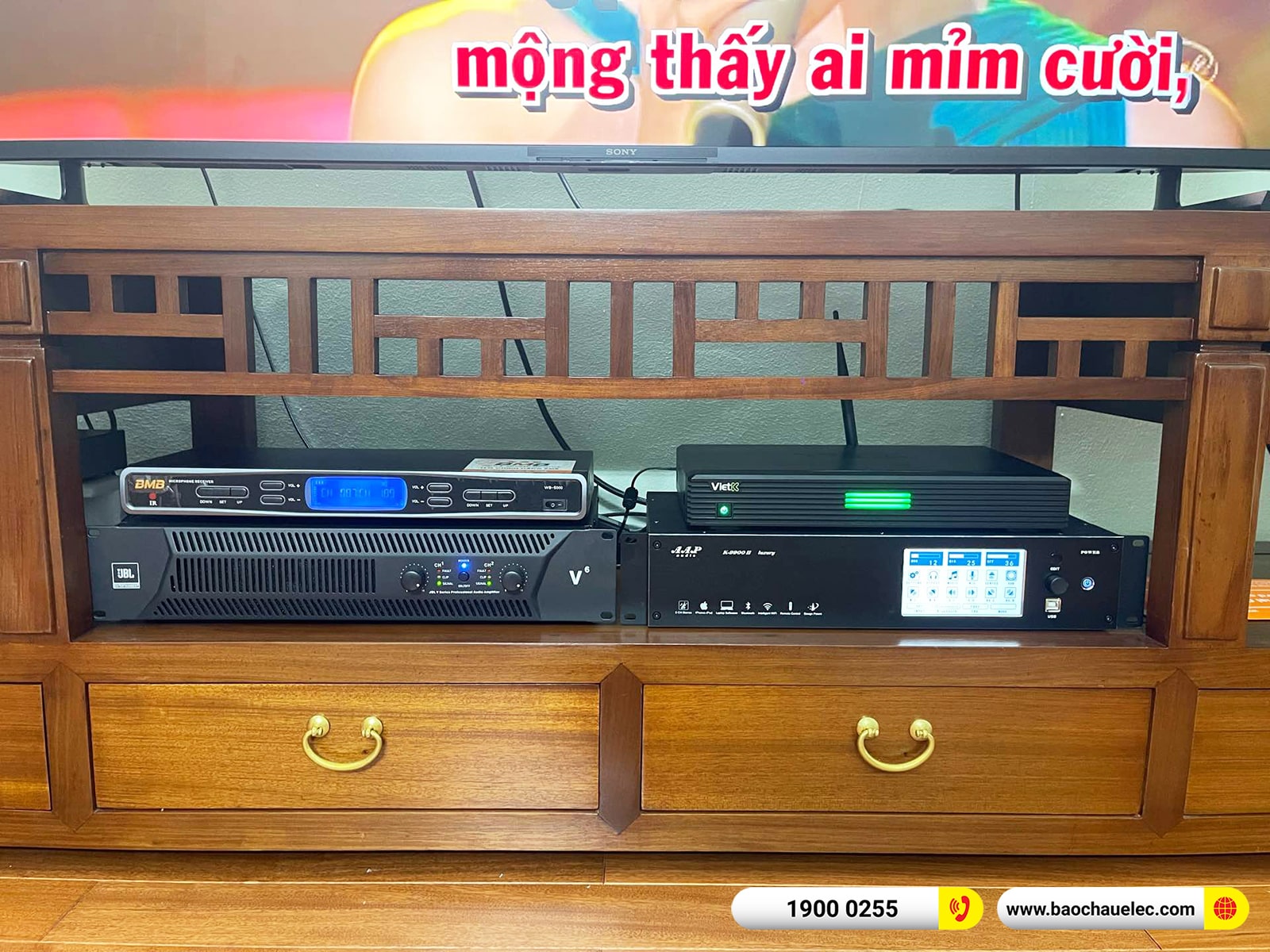 Lắp đặt d&agrave;n karaoke RCF hơn 141tr cho anh Nam tại H&agrave; Nội (RCF CMAX 4110, JBL V6, K9900II Luxury, 702AS II, WB-5000S,&hellip;)