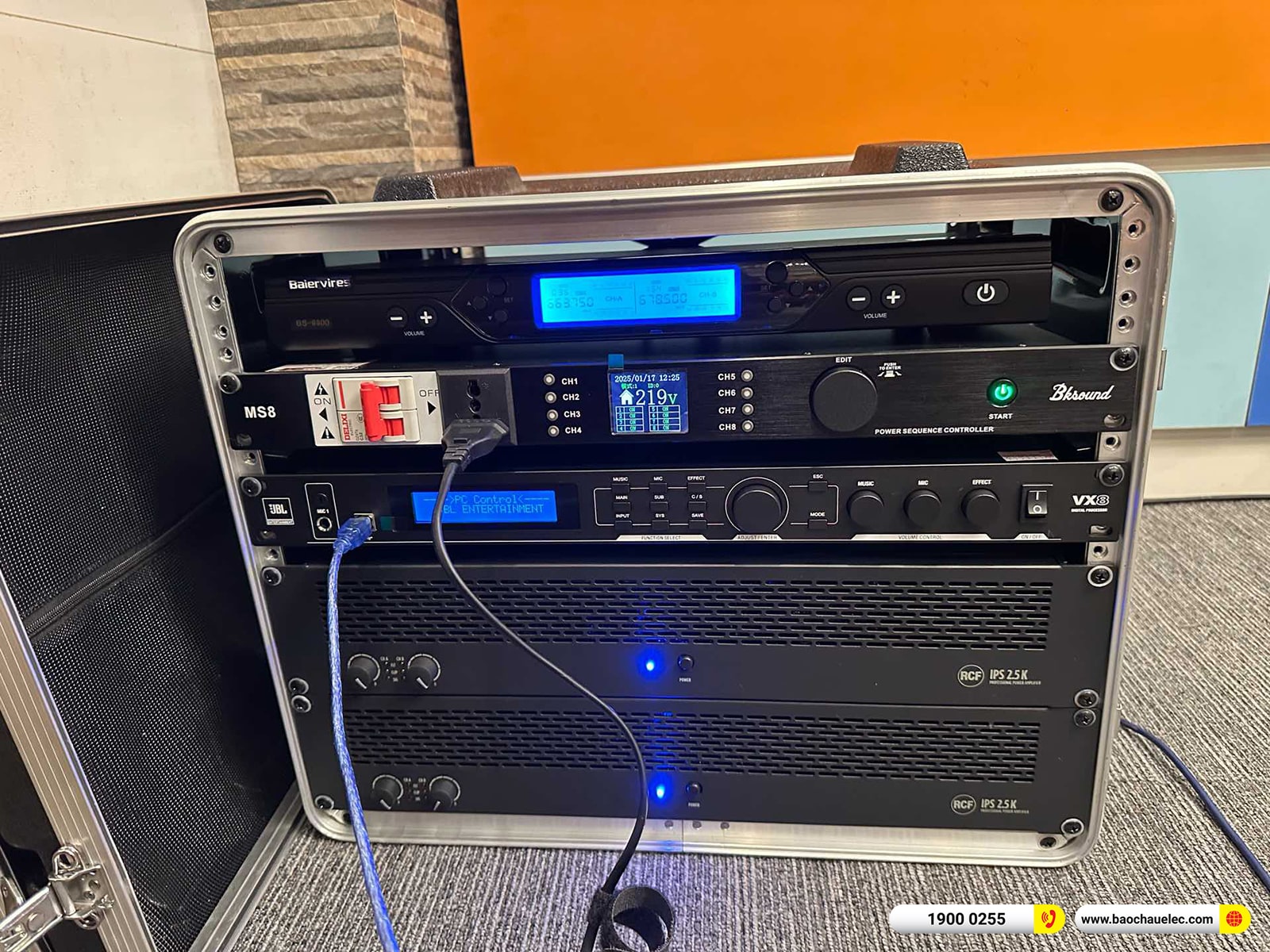 Lắp đặt d&agrave;n karaoke RCF hơn 158tr cho anh Quang tại H&agrave; Nội