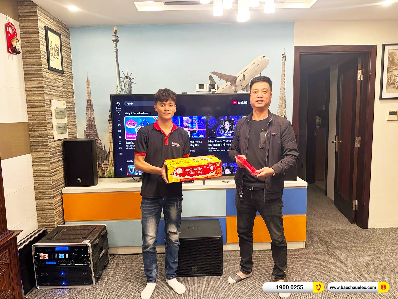 Lắp đặt d&agrave;n karaoke RCF hơn 158tr cho anh Quang tại H&agrave; Nội