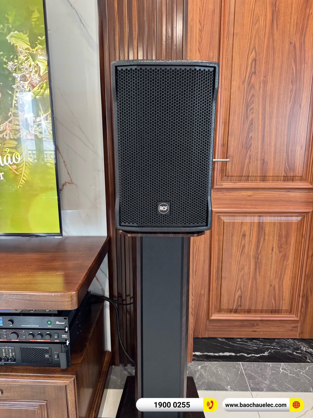 Lắp đặt d&agrave;n karaoke RCF hơn 172tr cho anh Sinh tại H&agrave; Nội 