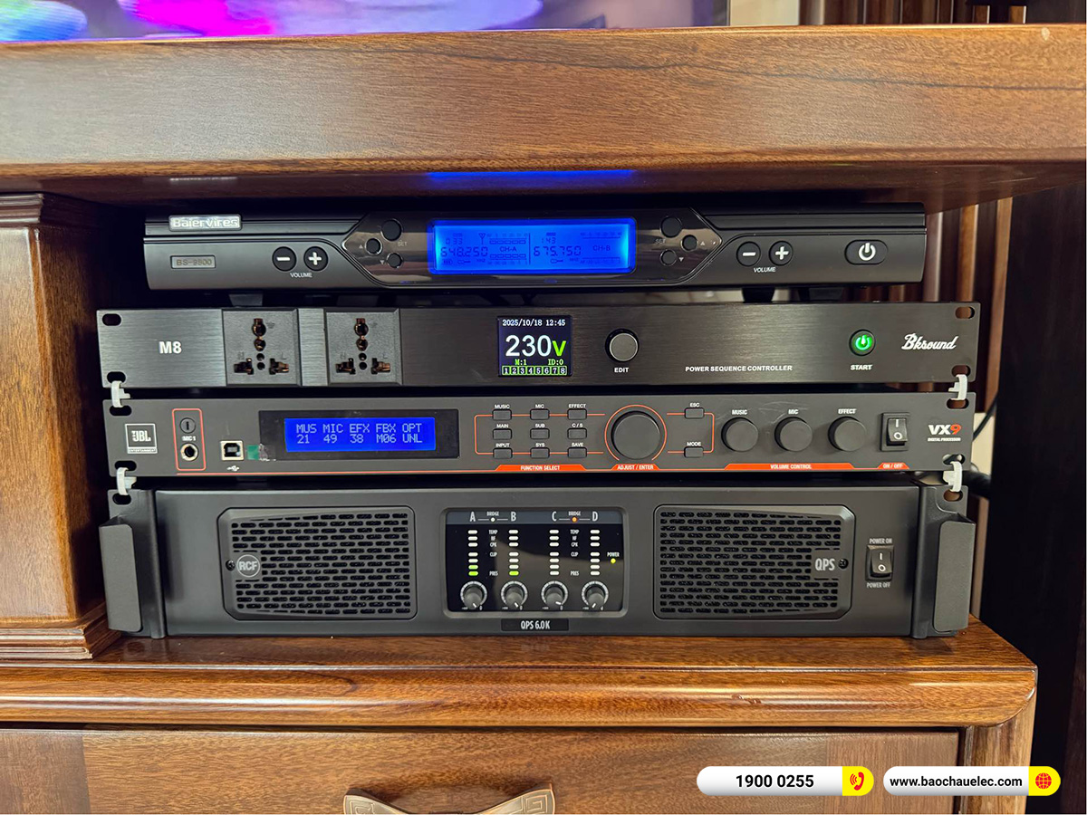 Lắp đặt d&agrave;n karaoke RCF hơn 172tr cho anh Sinh tại H&agrave; Nội 
