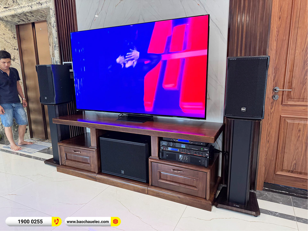 Lắp đặt d&agrave;n karaoke RCF hơn 172tr cho anh Sinh tại H&agrave; Nội 