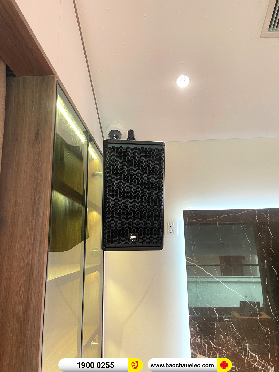 Lắp đặt d&agrave;n karaoke RCF hơn 40tr cho anh Thủy tại H&agrave; Nội 