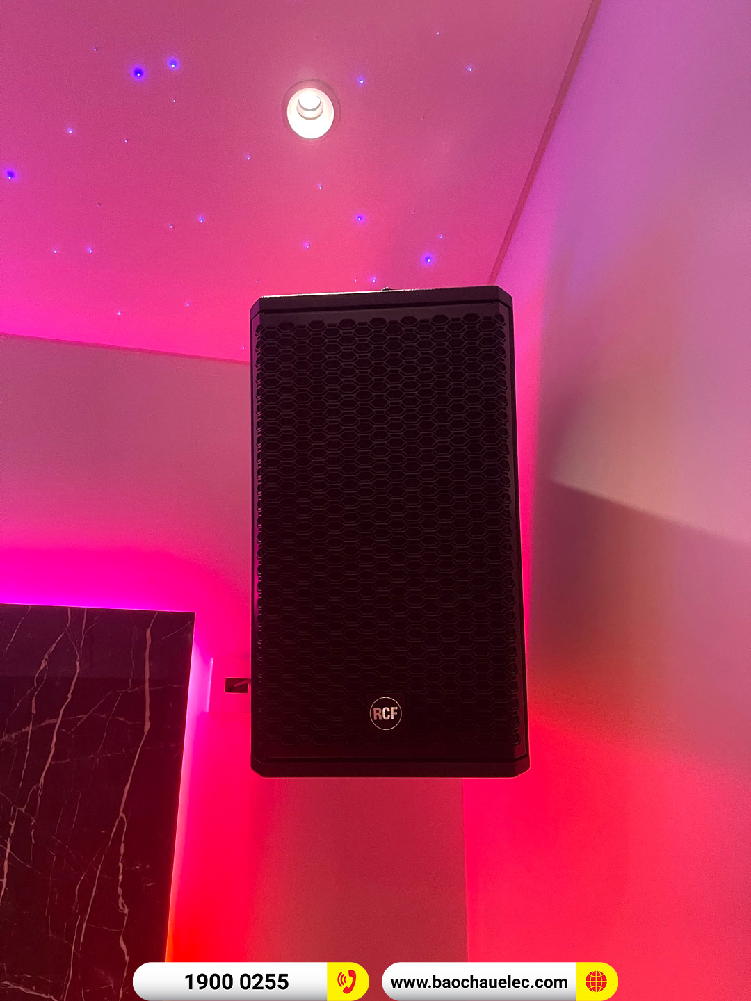 Lắp đặt d&agrave;n karaoke RCF hơn 40tr cho anh Thủy tại H&agrave; Nội 