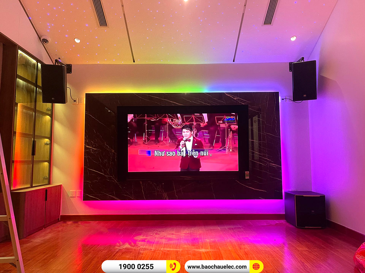 Lắp đặt d&agrave;n karaoke RCF hơn 40tr cho anh Thủy tại H&agrave; Nội 