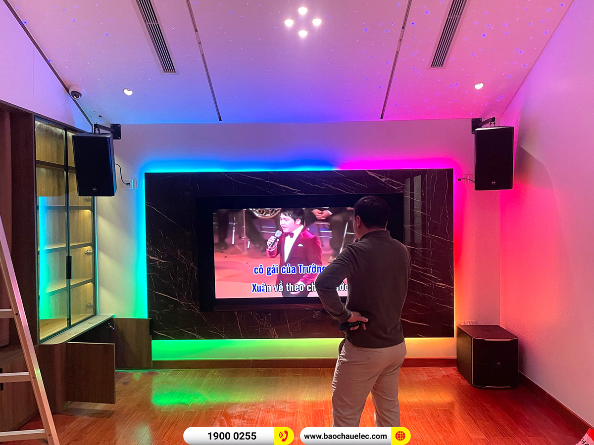 Lắp đặt d&agrave;n karaoke RCF hơn 40tr cho anh Thủy tại H&agrave; Nội 