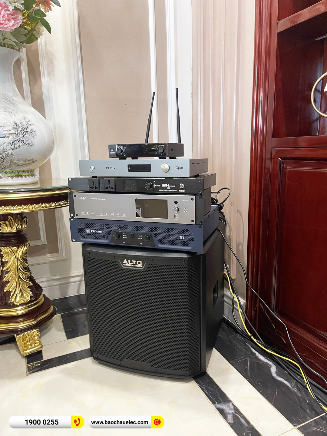 Lắp đặt d&agrave;n karaoke RCF hơn 128tr cho anh Thủy tại Lạng Sơn
