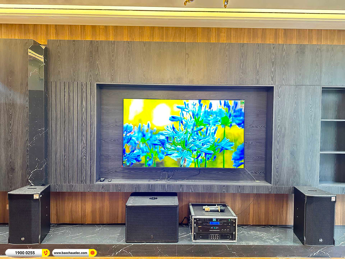 Lắp đặt d&agrave;n karaoke RCF hơn 180tr cho anh T&uacute; tại H&agrave; Nội 