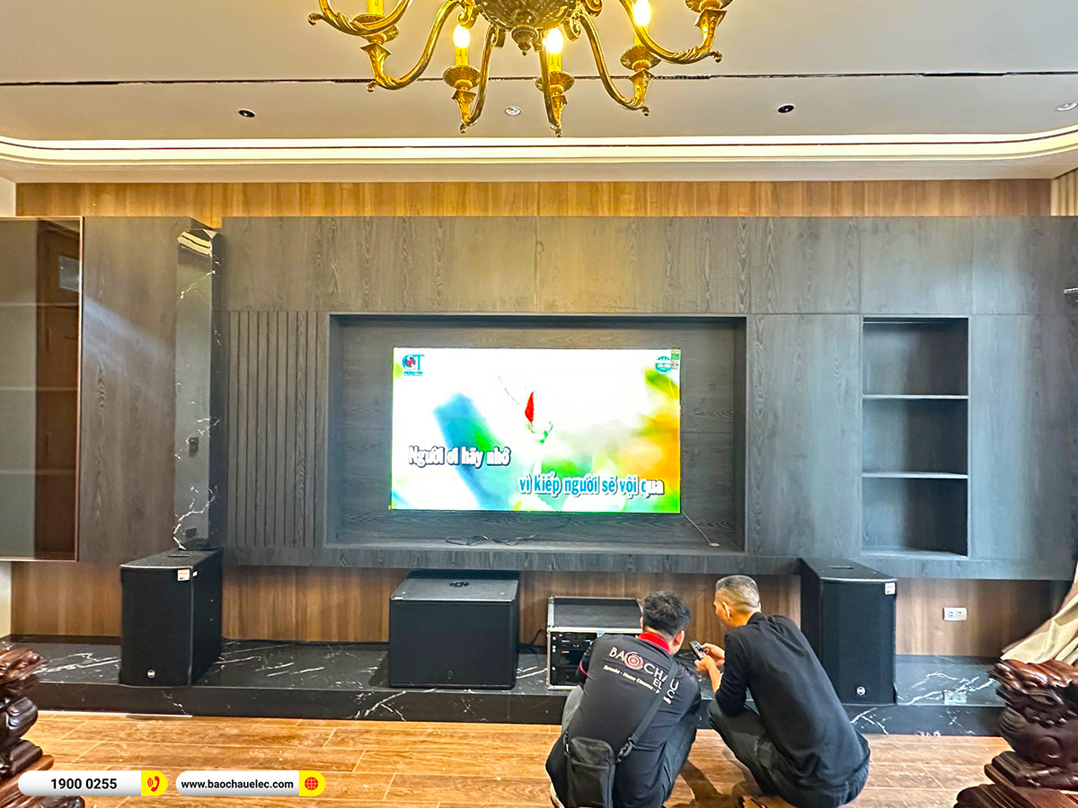 Lắp đặt d&agrave;n karaoke RCF hơn 180tr cho anh T&uacute; tại H&agrave; Nội 