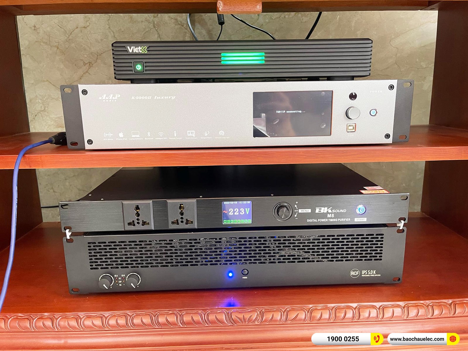 Lắp đặt d&agrave;n karaoke RCF khoảng 166tr cho anh Tuấn tại H&agrave; Nội 