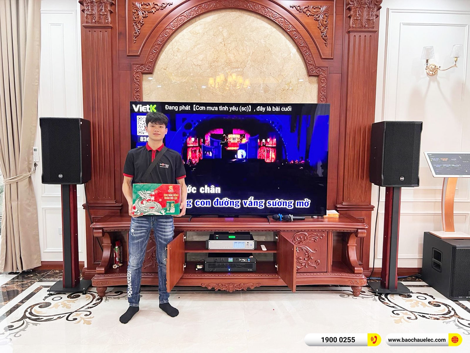 Lắp đặt d&agrave;n karaoke RCF khoảng 166tr cho anh Tuấn tại H&agrave; Nội 