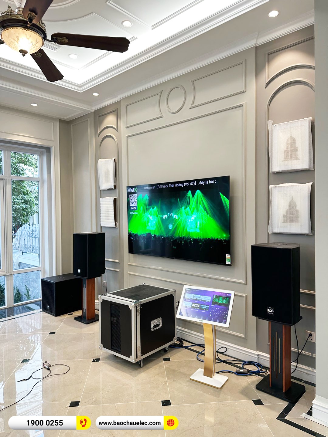 Lắp đặt d&agrave;n karaoke RCF hơn 250tr cho anh T&ugrave;ng tại H&agrave; Nội 