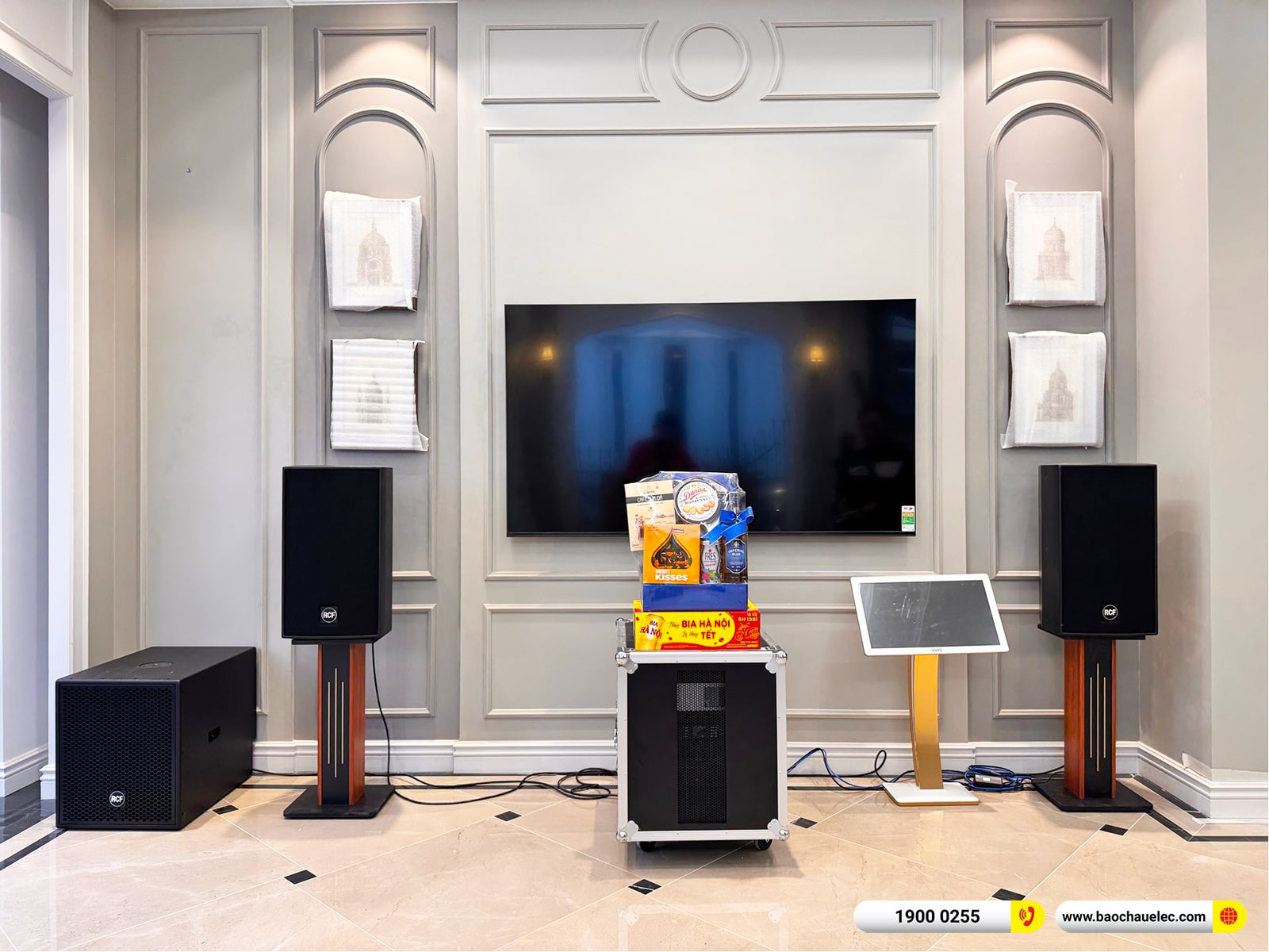 Lắp đặt d&agrave;n karaoke RCF hơn 250tr cho anh T&ugrave;ng tại H&agrave; Nội 