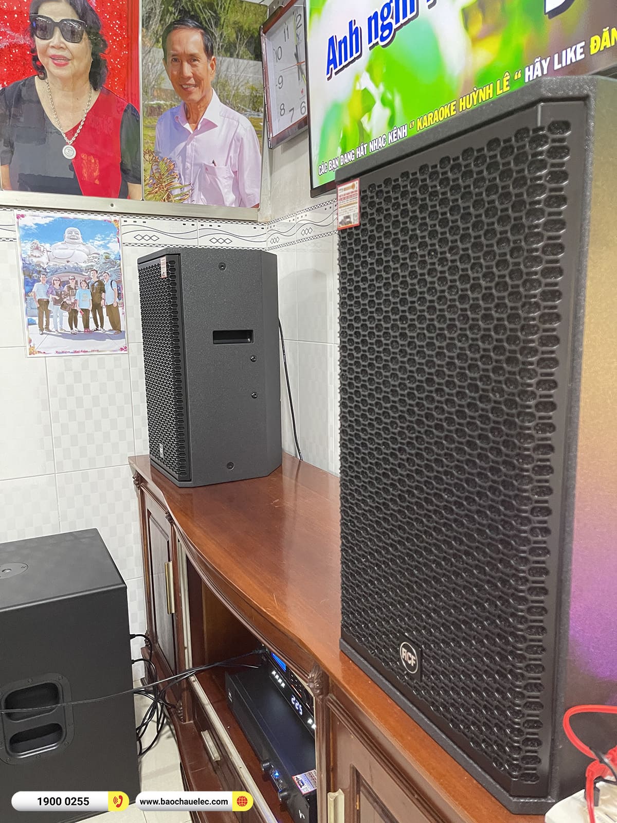 Lắp đặt d&agrave;n karaoke RCF hơn 130tr cho anh Tước tại Vĩnh Long