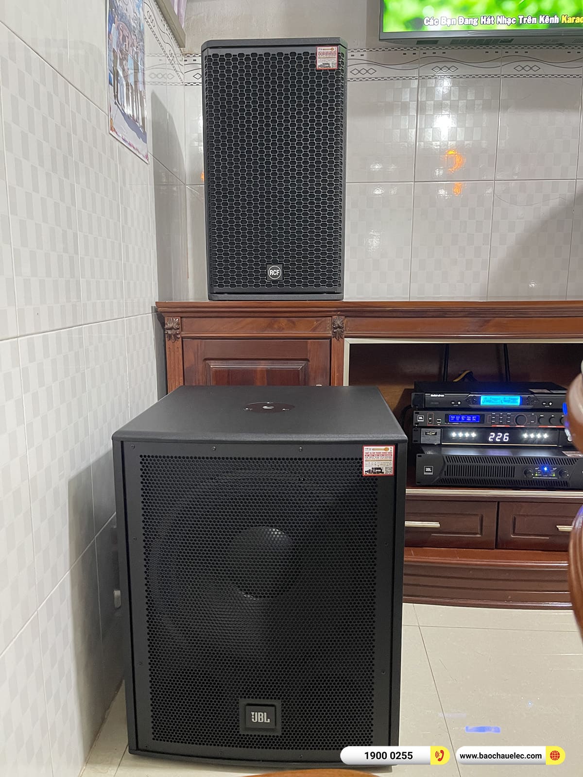 Lắp đặt d&agrave;n karaoke RCF hơn 130tr cho anh Tước tại Vĩnh Long