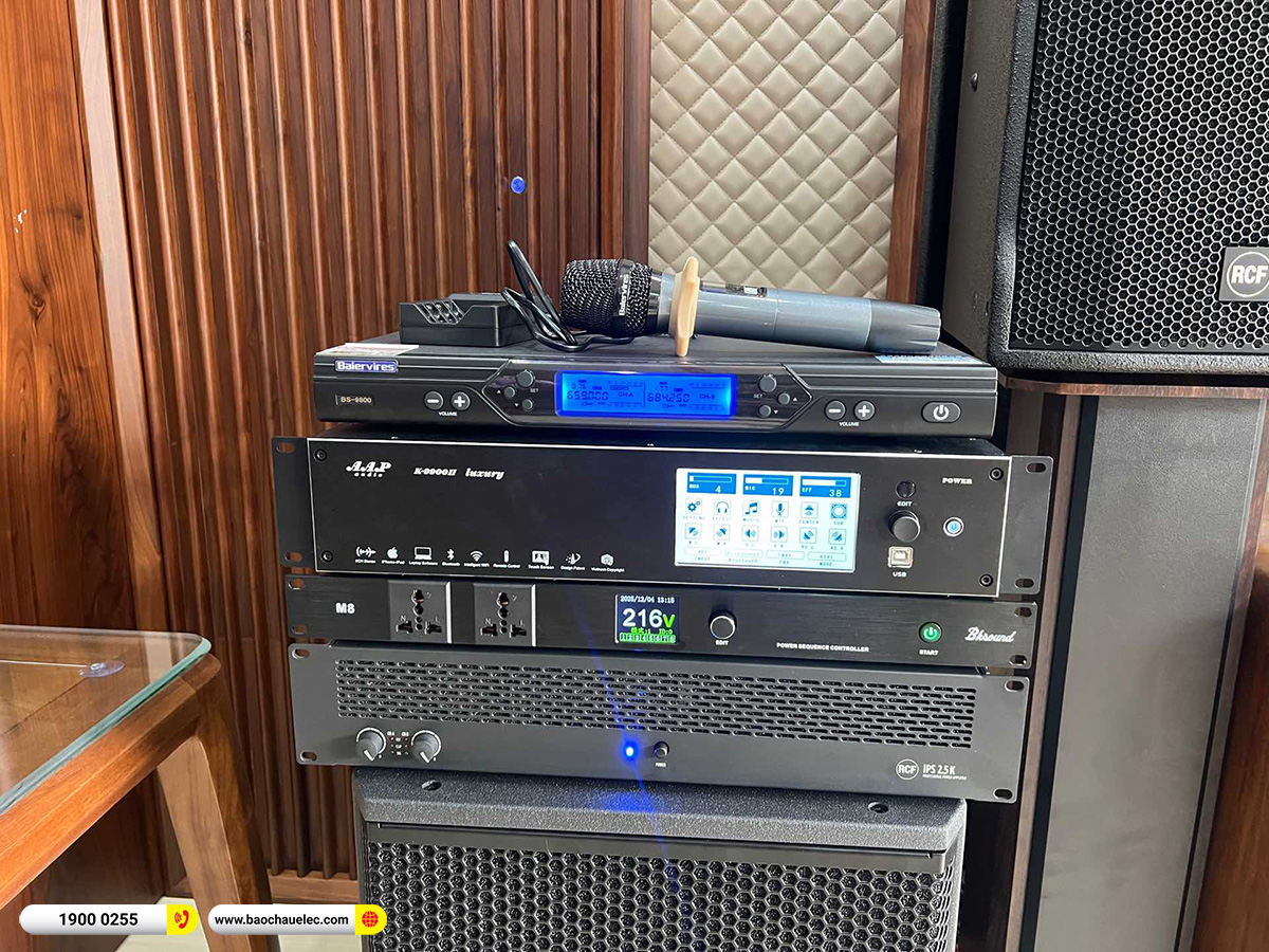 Lắp đặt d&agrave;n karaoke RCF hơn 160tr cho anh Vang tại H&agrave; Nội 