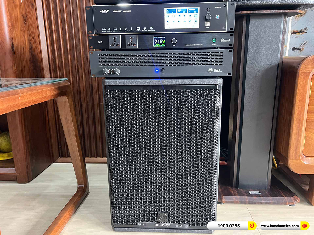 Lắp đặt d&agrave;n karaoke RCF hơn 160tr cho anh Vang tại H&agrave; Nội 