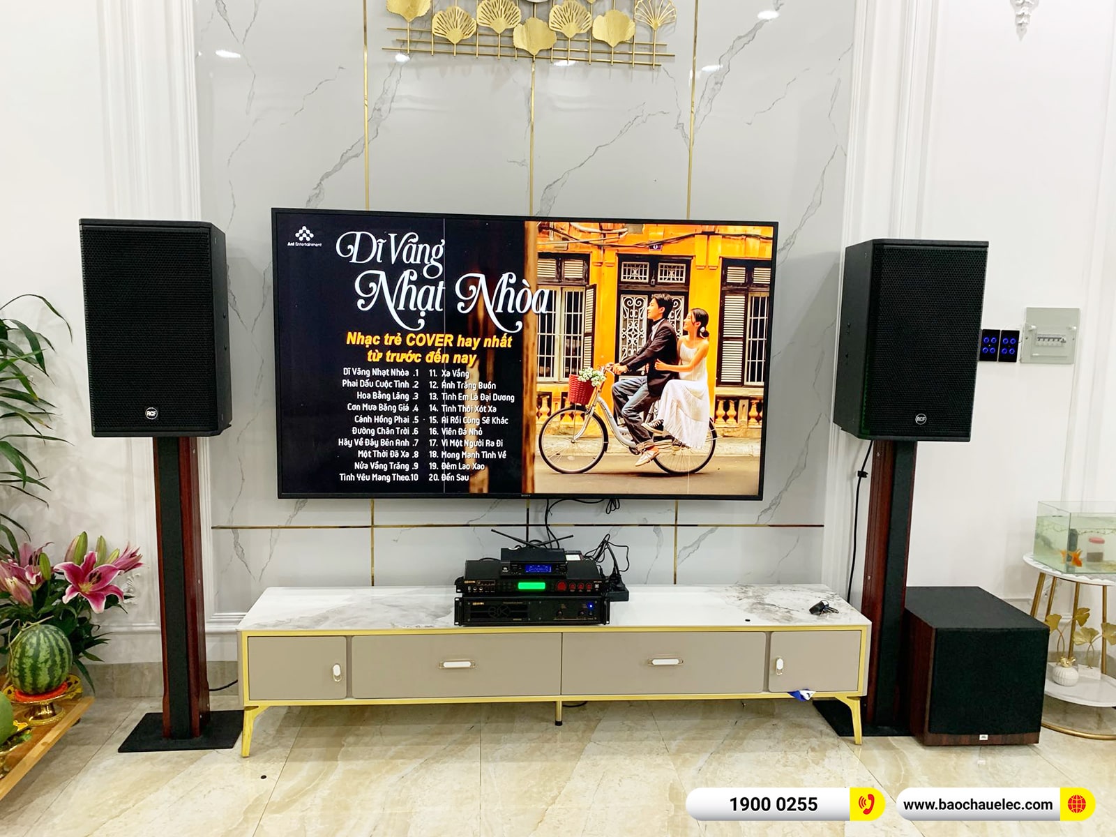 Lắp đặt d&agrave;n karaoke RCF hơn 67tr cho anh Vũ tại Quảng Nam (RCF X-Max 12, VM620A, BPR-5600, A120P, VM200) 
