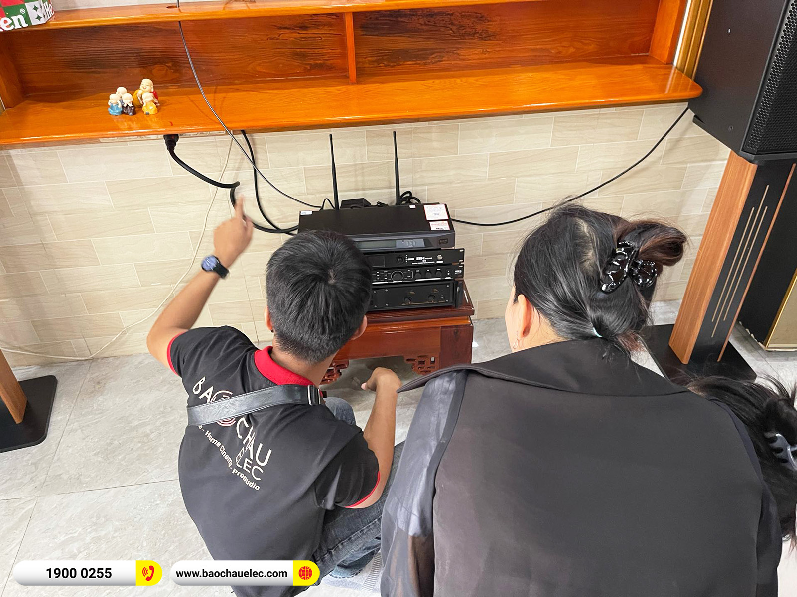 Lắp đặt d&agrave;n karaoke RCF gần 63tr cho chị Hương tại Đồng Nai