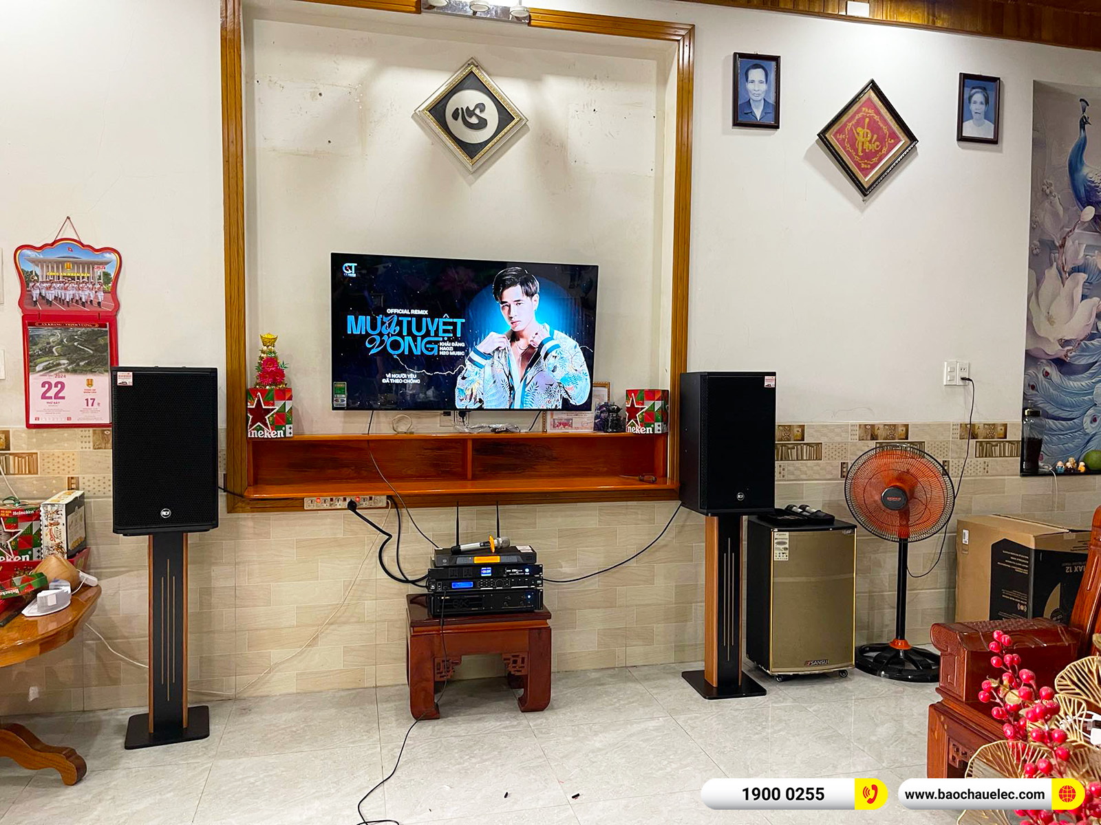 Lắp đặt d&agrave;n karaoke RCF gần 63tr cho chị Hương tại Đồng Nai