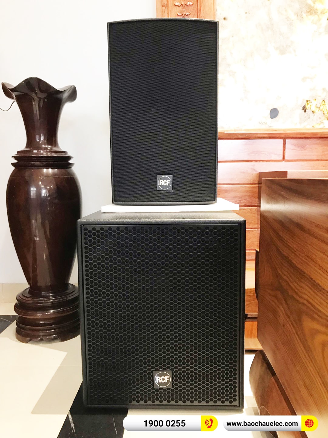 Lắp đặt d&agrave;n karaoke RCF hơn 253tr cho chị Hương tại Th&aacute;i B&igrave;nh (RCF C5215-99, IPS 5.0K, JBL VX8, S8018II, VM300,&hellip;)