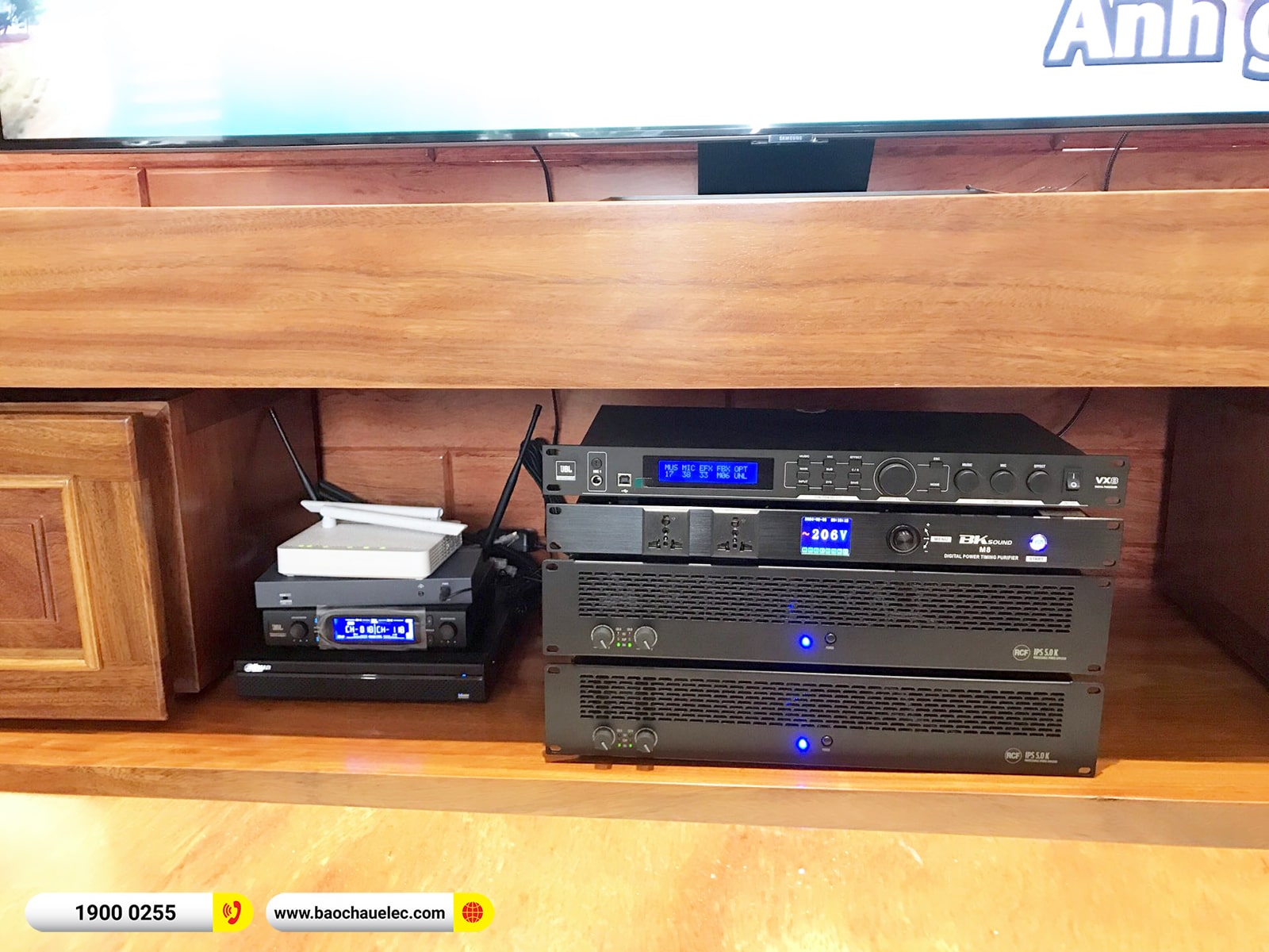 Lắp đặt d&agrave;n karaoke RCF hơn 253tr cho chị Hương tại Th&aacute;i B&igrave;nh (RCF C5215-99, IPS 5.0K, JBL VX8, S8018II, VM300,&hellip;)