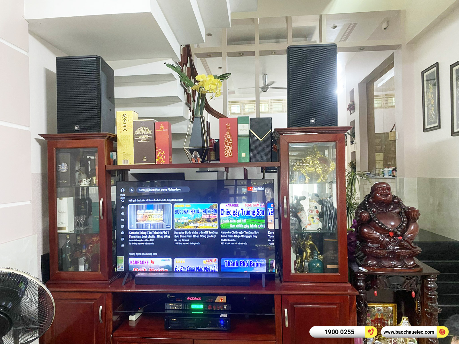 Lắp đặt d&agrave;n karaoke RCF hơn 71tr cho chị Linh tại TPHCM
