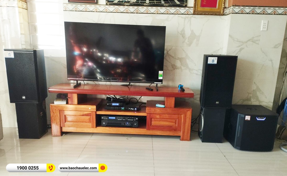 Lắp đặt d&agrave;n karaoke RCF khoảng 80tr cho chị Phương tại Đồng Nai (RCF X-MAX 12, JBL V8, JBL VX8, TS12S, VM300,&hellip;)
