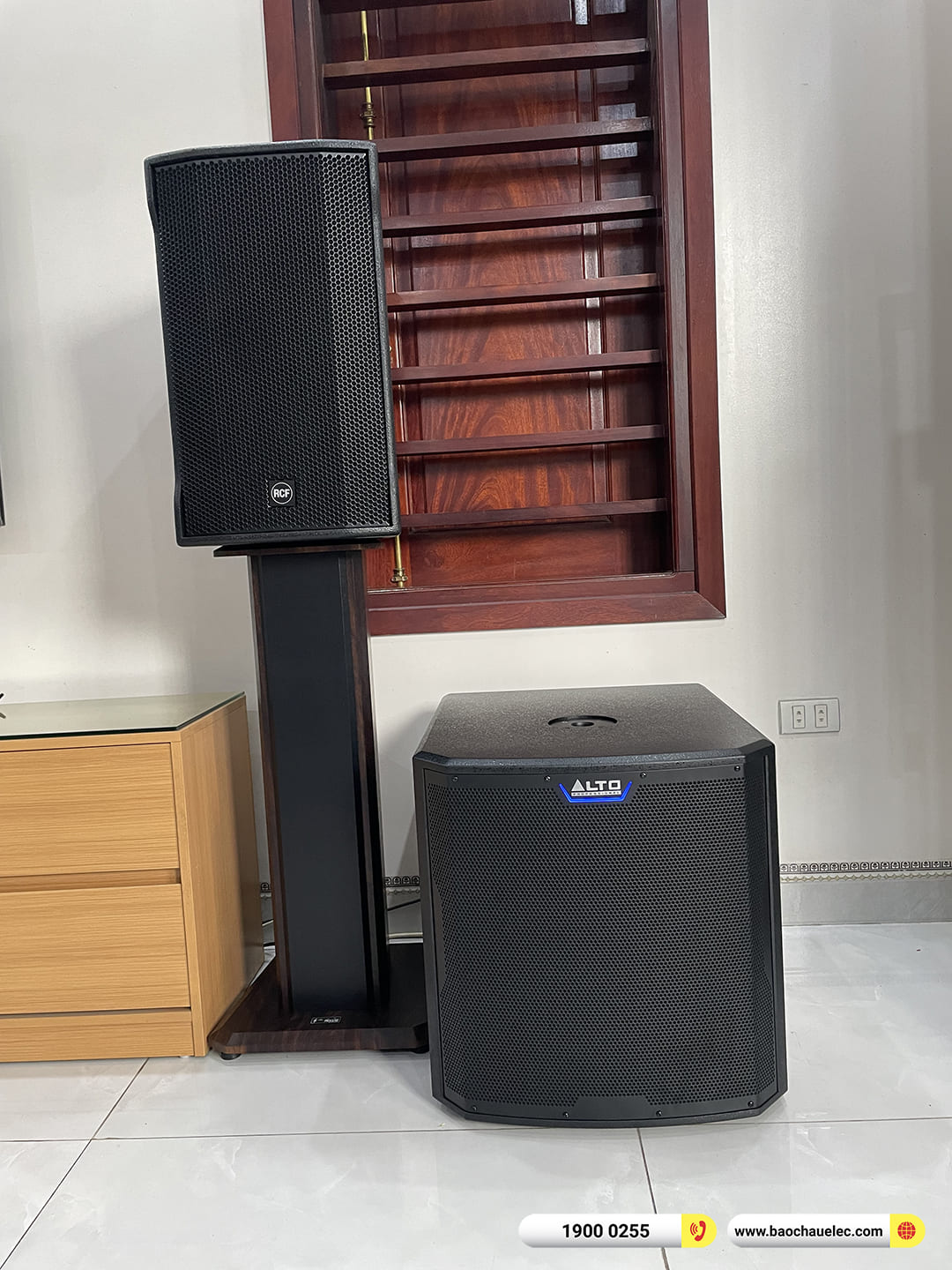 Lắp đặt dàn karaoke RCF hơn 110tr cho chị Thủy tại Hà Nội