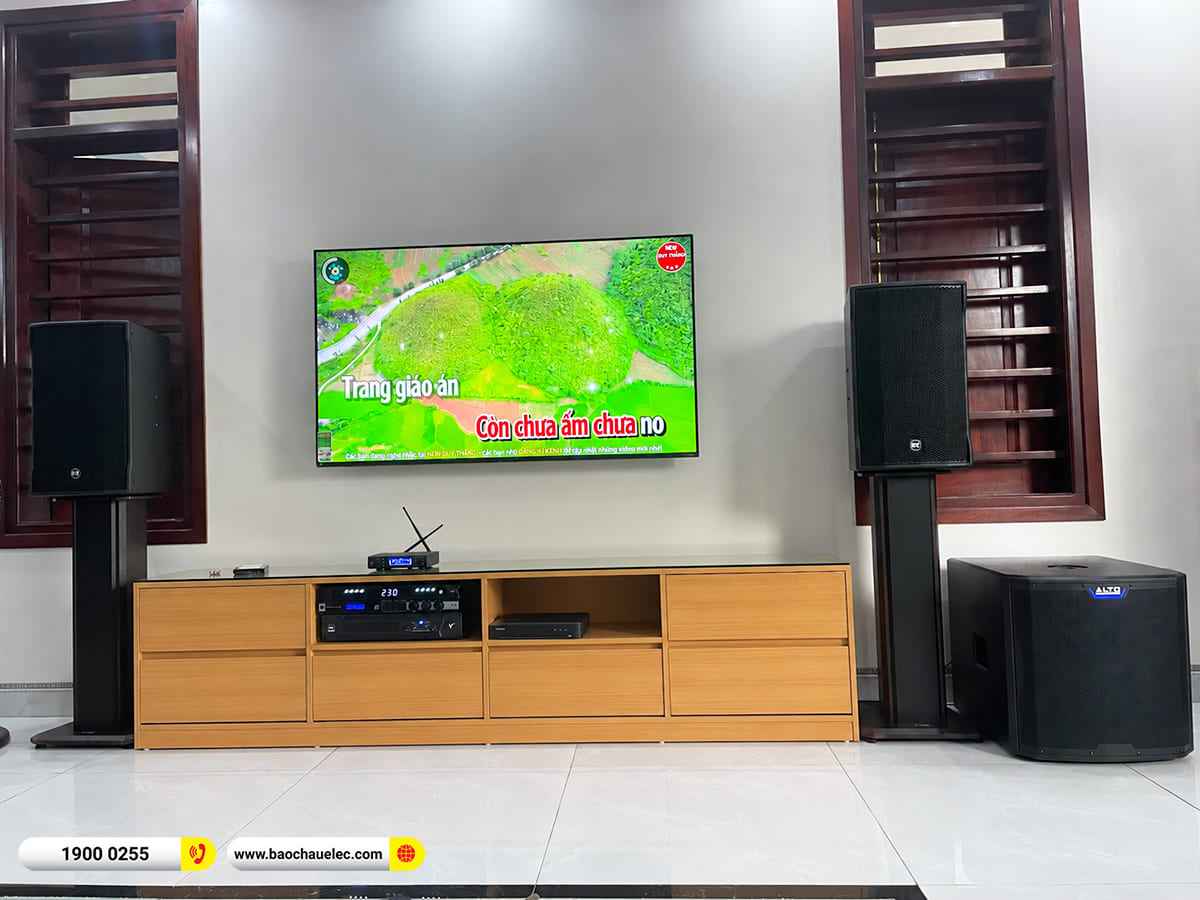 Lắp đặt dàn karaoke RCF hơn 110tr cho chị Thủy tại Hà Nội