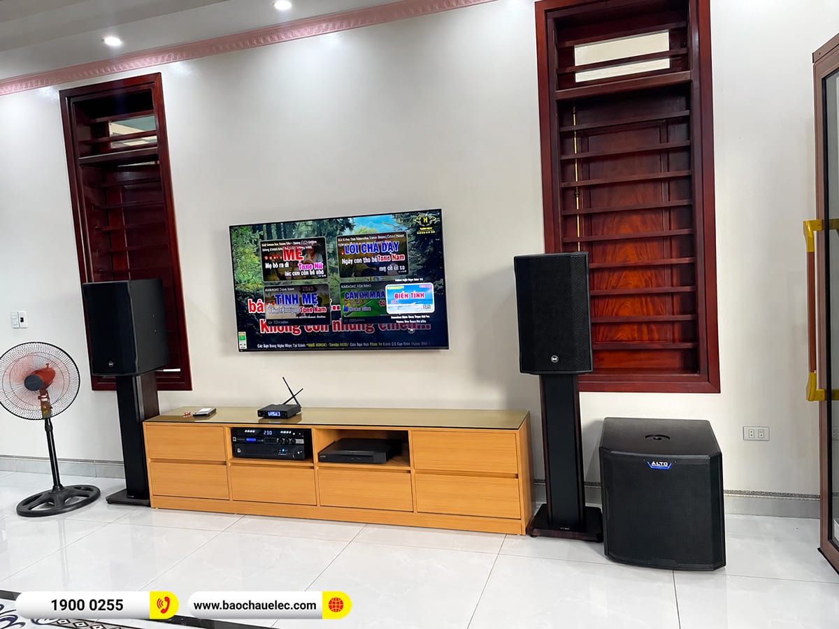 Lắp đặt dàn karaoke RCF hơn 110tr cho chị Thủy tại Hà Nội