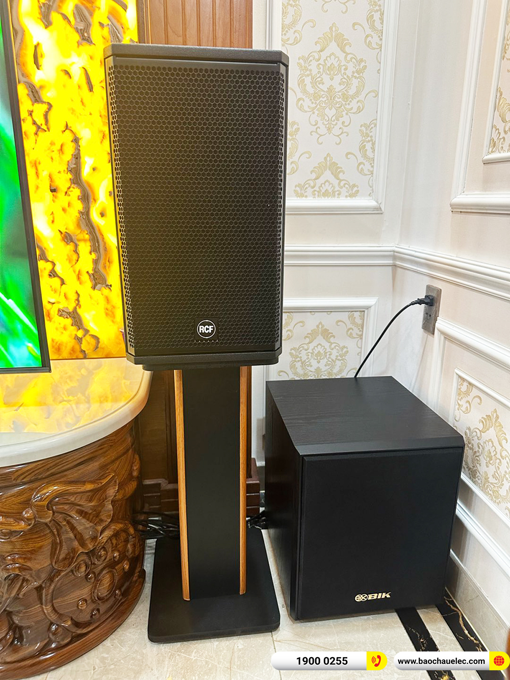 Lắp đặt d&agrave;n karaoke RCF gần 55tr cho anh Mộng ở TPHCM