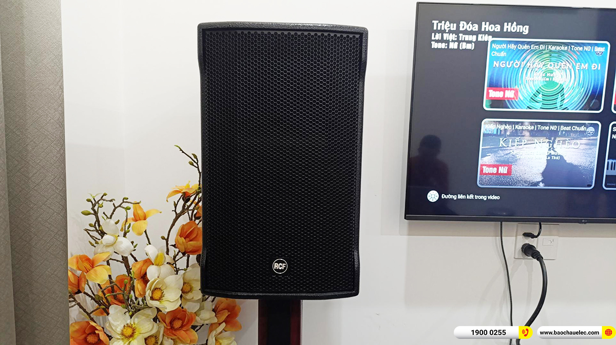 Lắp đặt d&agrave;n karaoke RCF 127tr cho anh T&acirc;n ở TPHCM